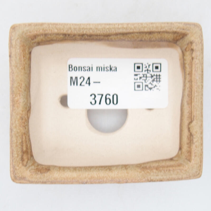 Keramická bonsai miska 6,5 ​​x 5 x 2,5 cm, farba béžová