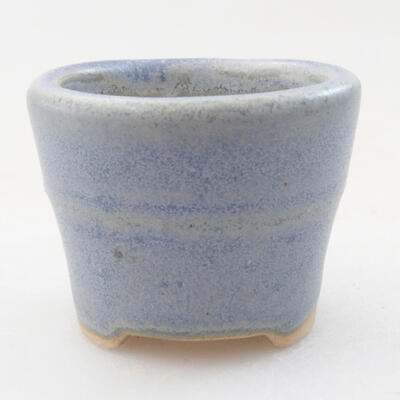 Mini bonsai miska 3,5 x 3,5 x 2,5 cm, farba modrá - 1