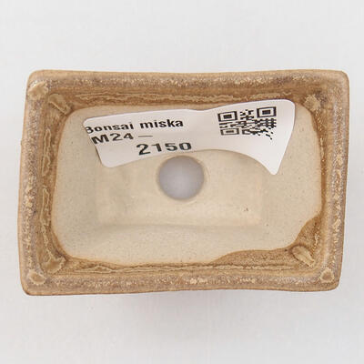 Mini bonsai miska 5,5 x 4 x 3 cm, farba hnedá - 3