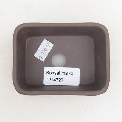 Keramická bonsai miska 9,5 x 7 x 4,5 cm, farba režná - 3